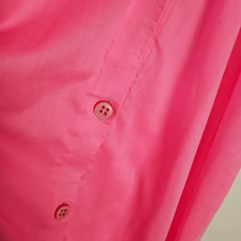 Vintage Handmade Dress & Shawl M? L? Pink Gingham‎ Midi - Picture 14 of 14